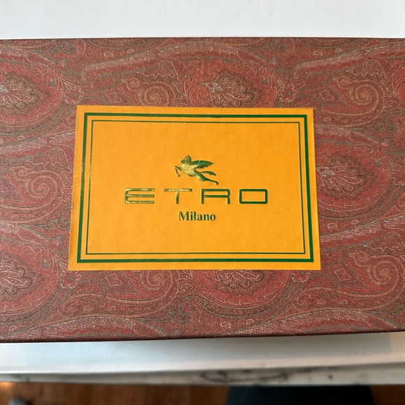 Etro Milano paisley and turquoise snakeskin crossbody purse - Picture 2 of 10